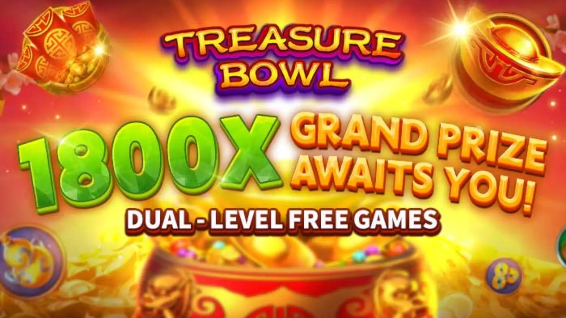 Multiplicadores Treasure Bowl aallpg - 7777x Máximo com Tigela Dourada